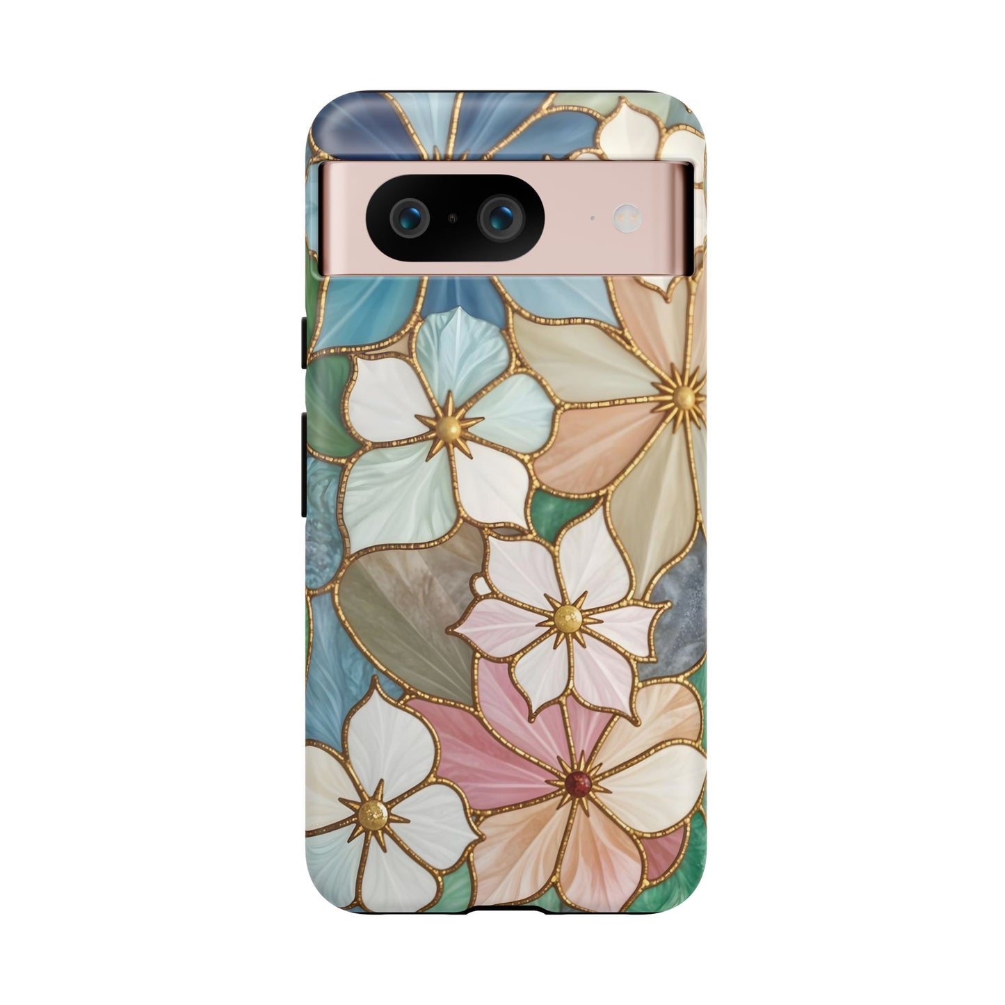 Floral Symphony: Stained Glass Elegance