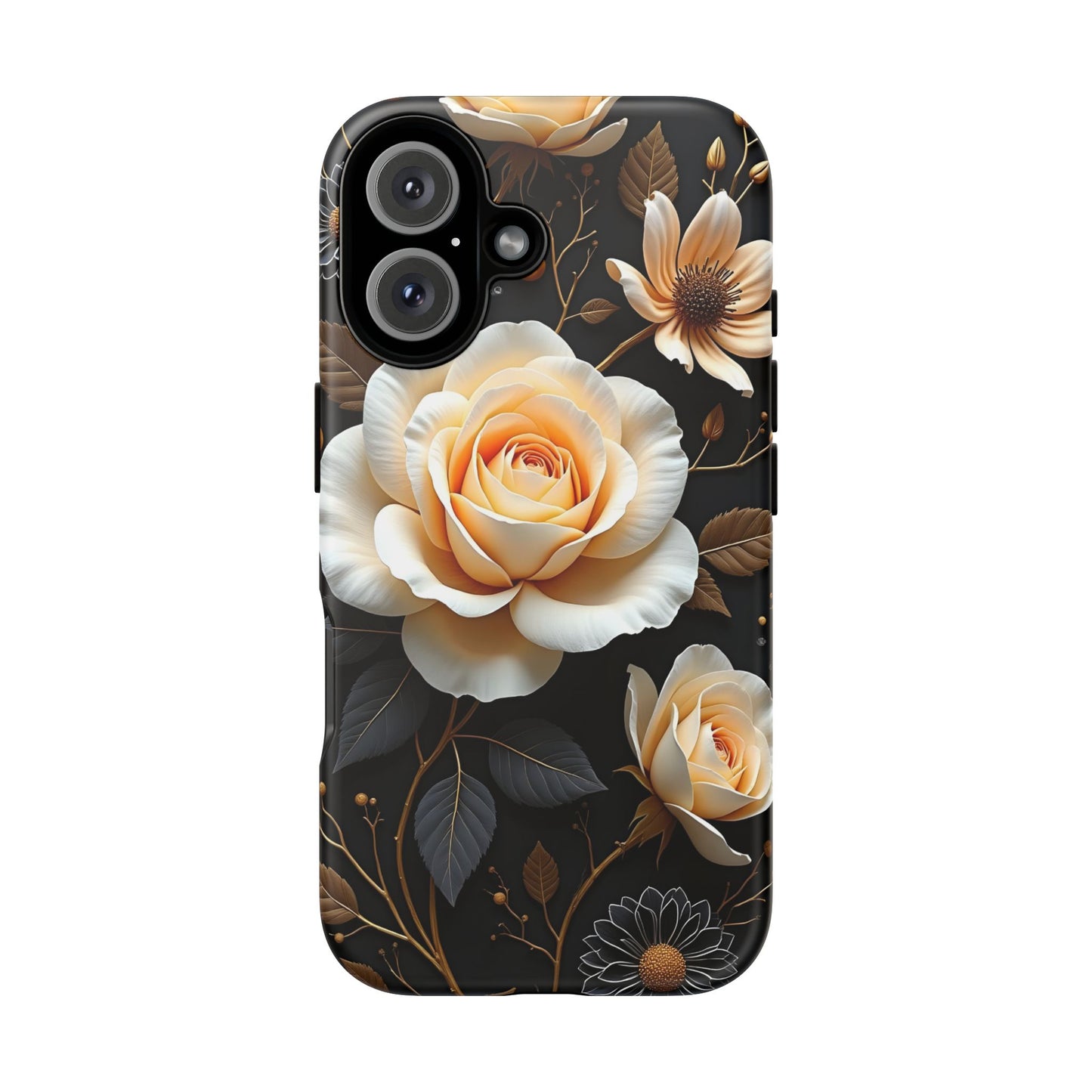 Elegant 3D Floral Design, Botanical Phone Case design for Iphone.