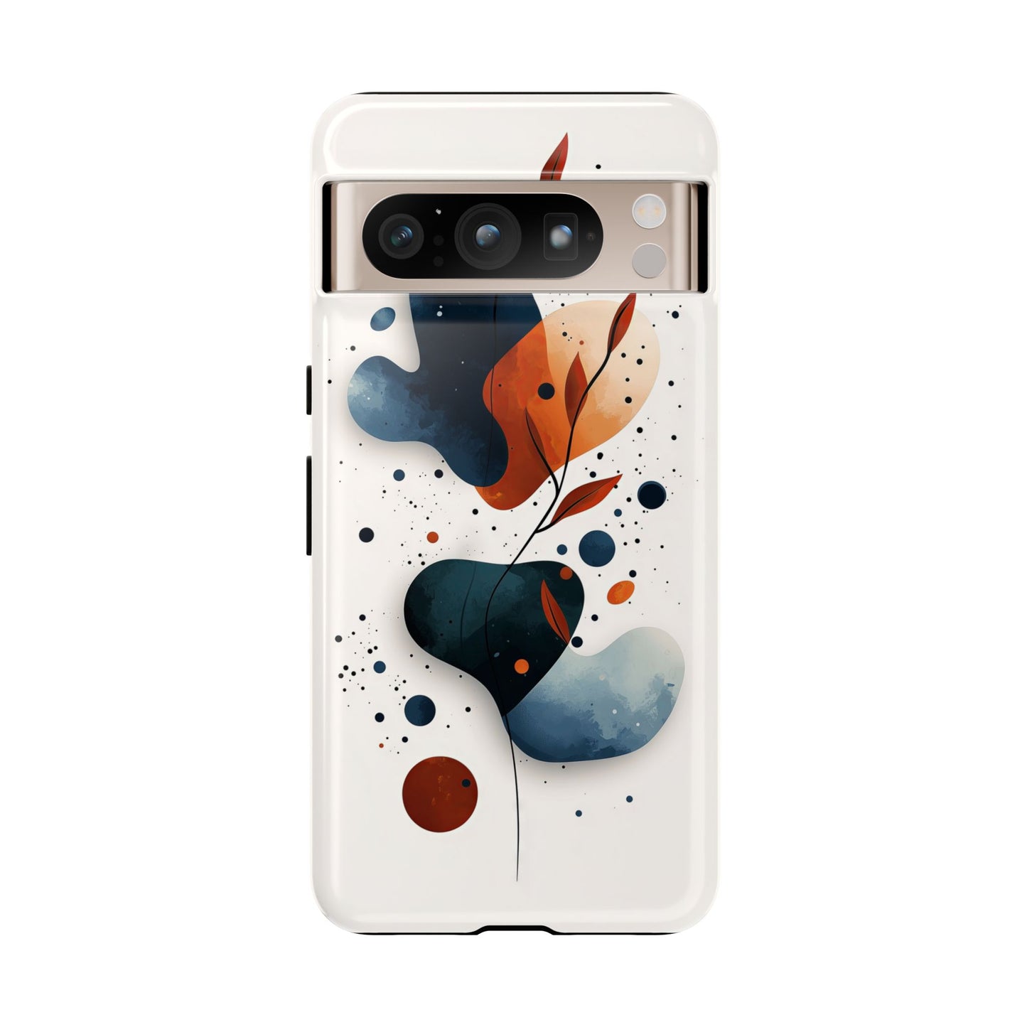 Celestial Bloom – Minimal Abstract Phone Case for iPhone, Samsung & Pixel