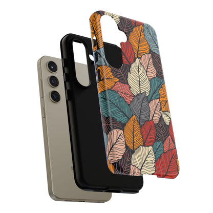 Colorful Abstract Leaves Pattern Design