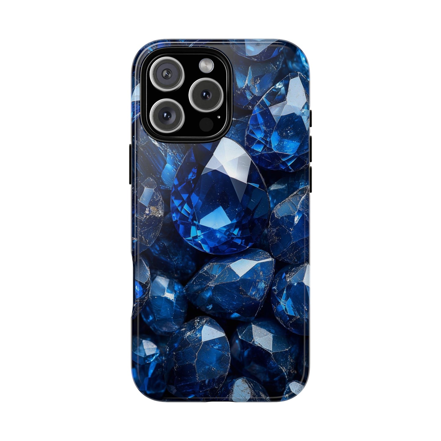 Blue Crystal Aesthetic Phone Case for iPhone, Google Pixel, Samsung