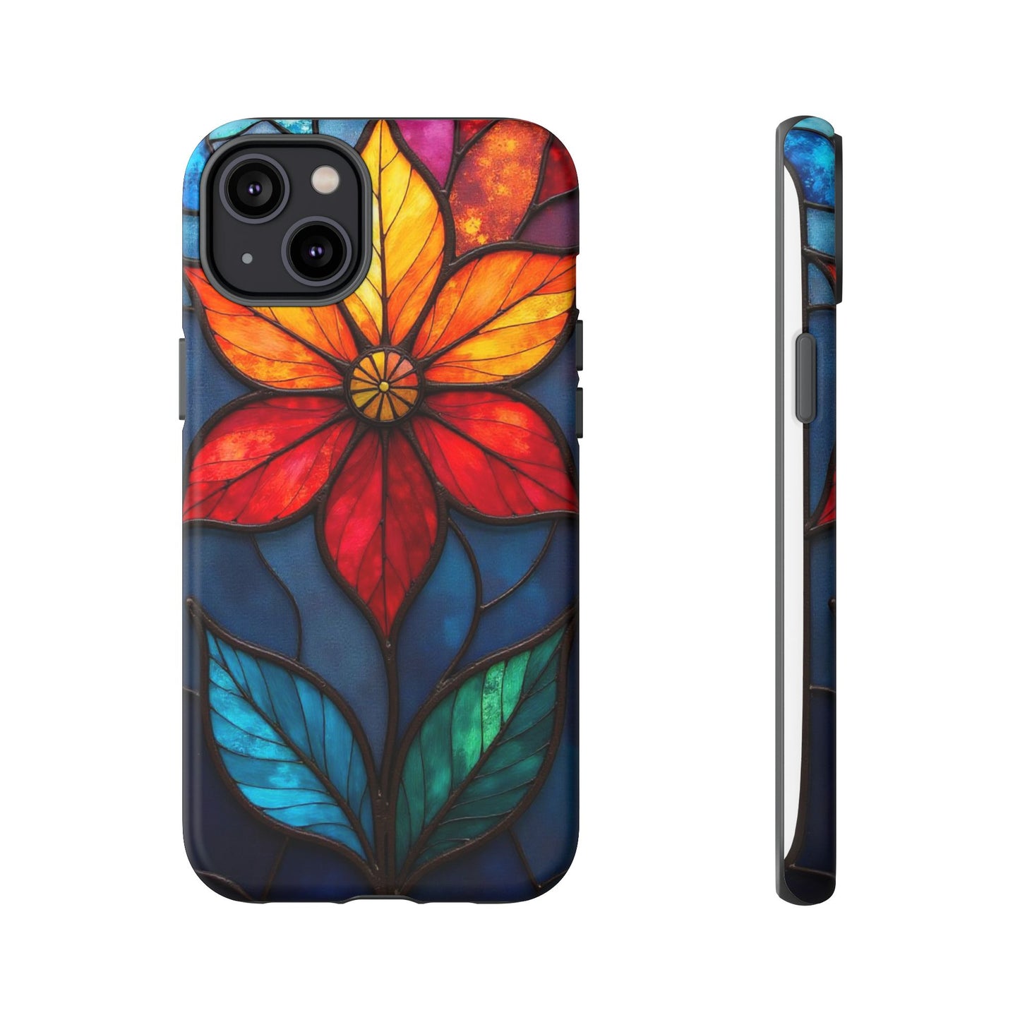 Radiant Blossom: Red and Orange Floral Elegance