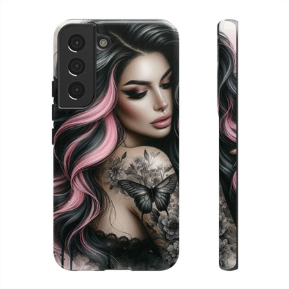 Butterfly Noir – Gothic Beauty & Inked Elegance Mobile Cover