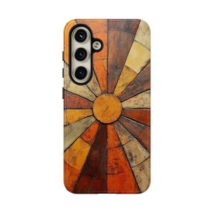 Terracotta Sunburst Boho Phone Case for iPhone, Pixel & Samsung