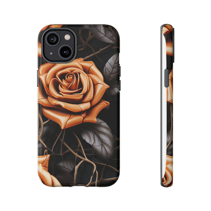 Midnight Gold Rose Mobile Case