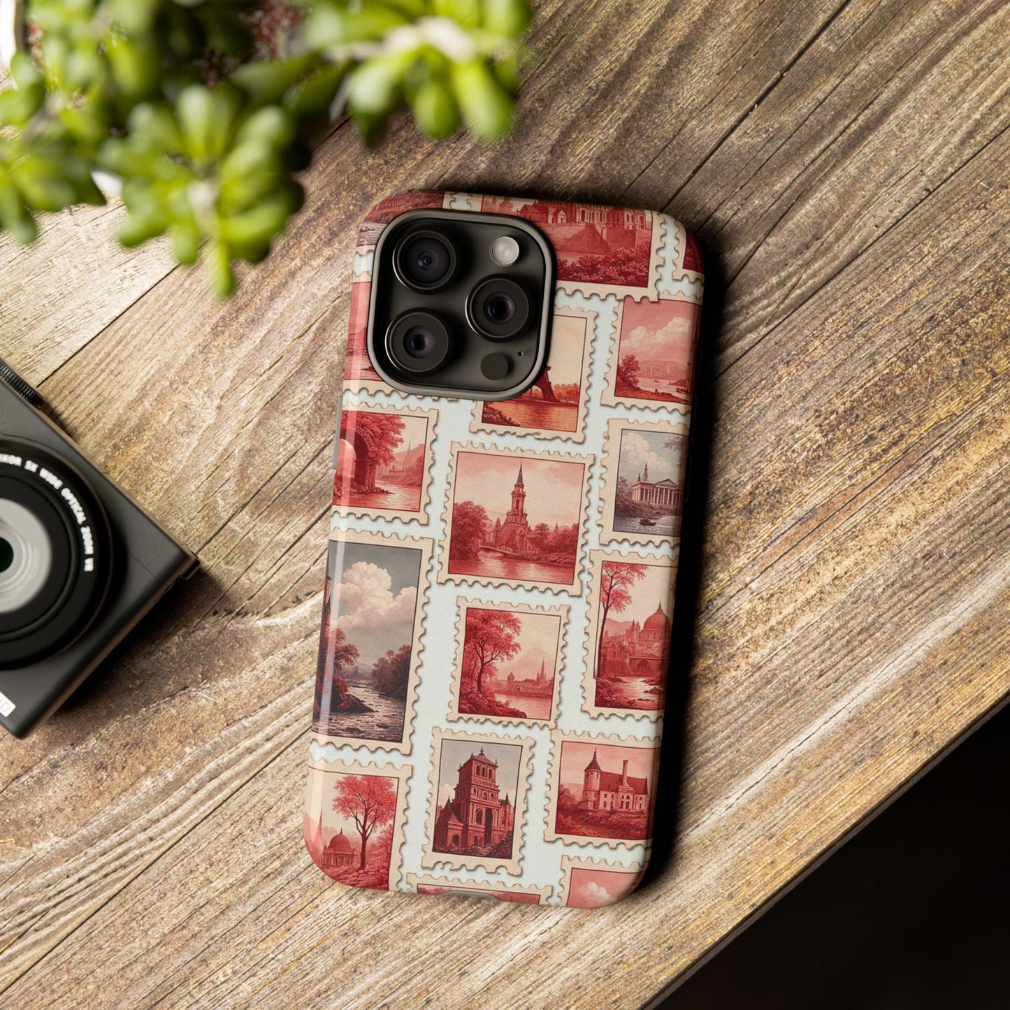 Vintage Postcard Stamps Phone Case