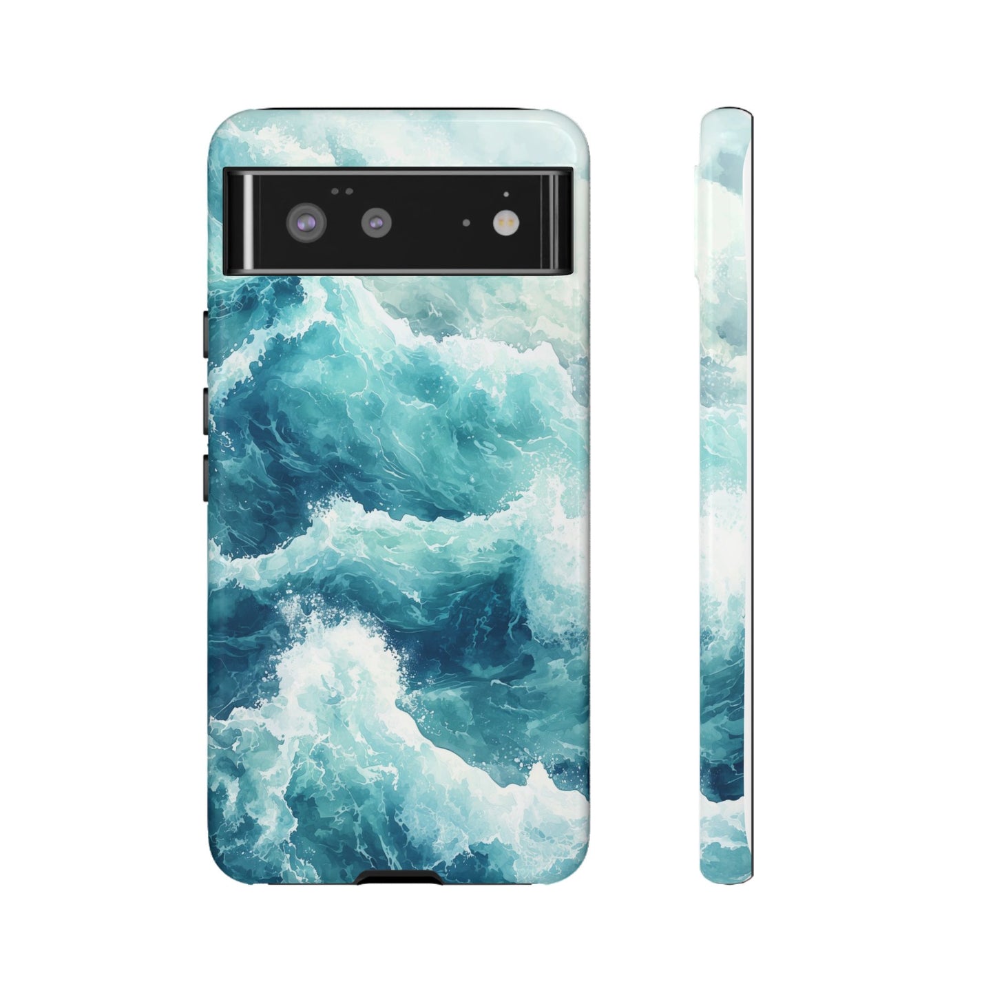Seafoam Serenity Watercolor Phone Case for iPhone, google Pixel & Samsung