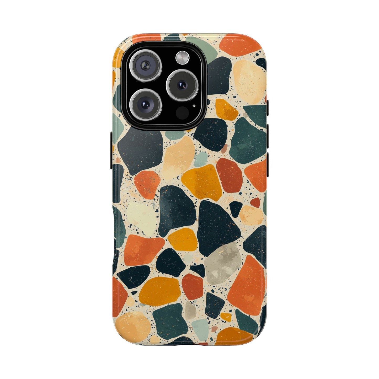 Terracotta & Teal Terrazzo Phone Case for iPhone, google Pixel & Samsung