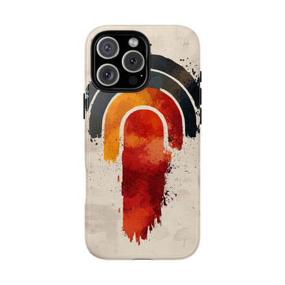 Boho Retro Splash Rainbow Phone Case for iPhone, Pixel & Samsung