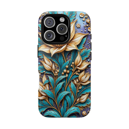 Golden Chrysanthemum: Floral Stained Glass Masterpiece