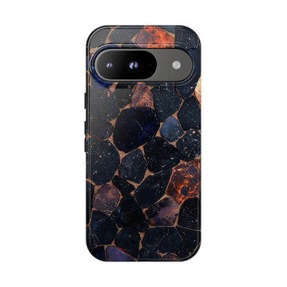 Dark Midnight Terrazzo Phone Case for iPhone, Google Pixel, Samsung