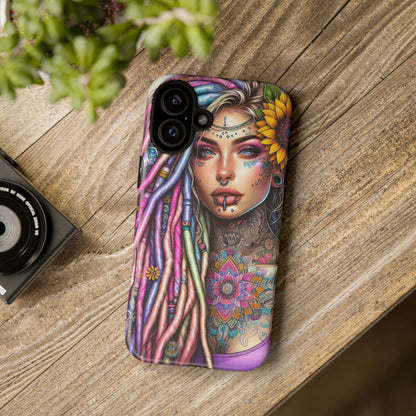 Boho Mandala Goddess – Ethereal Tattoo Art Mobile Cover