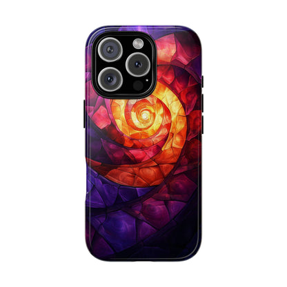 Retro Spiral Psychedelic Phone Case for iPhone, Samsung & Pixel