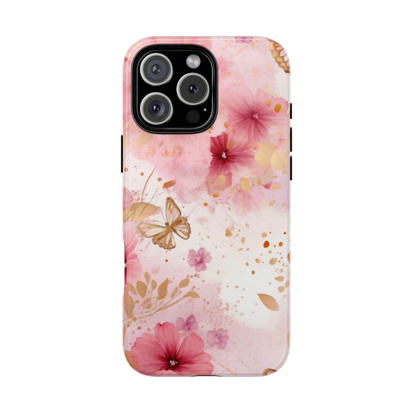 Blush Elegance Floral Mobile Case