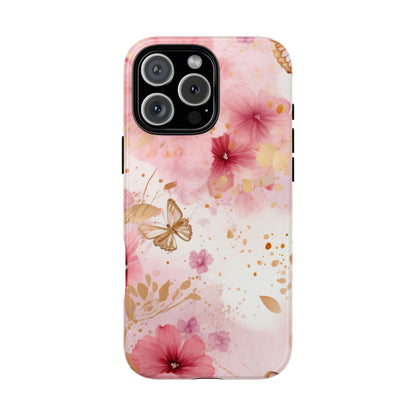 Blush Elegance Floral Mobile Case