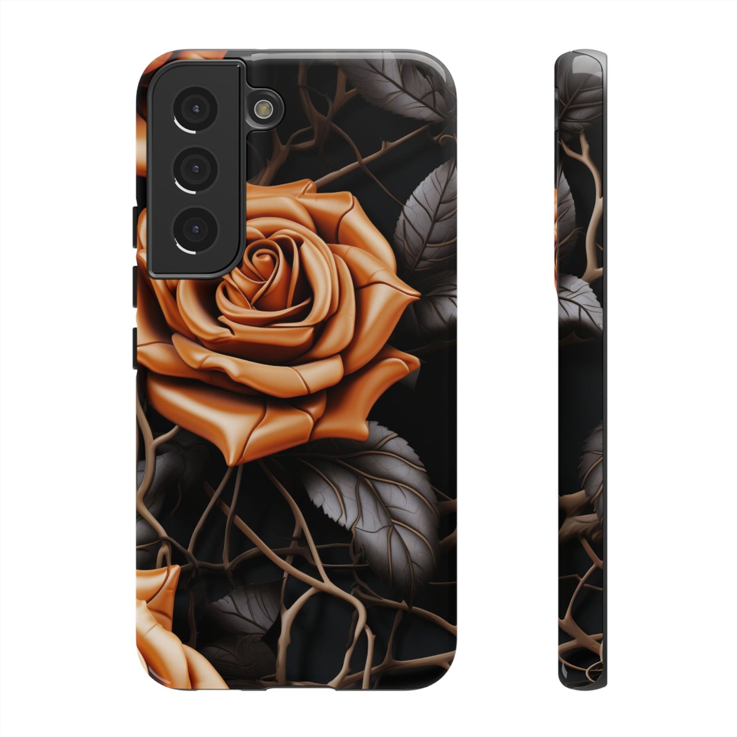 Midnight Gold Rose Mobile Case