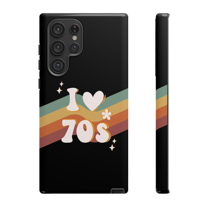Retro "I Love 70s" Phone Case – Vintage Groovy Design for iPhone, Samsung & Google Pixel