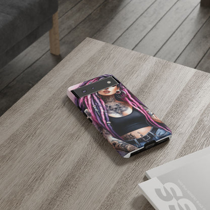 Tattooed Rebel – Gothic Cat Spirit Mobile Cover