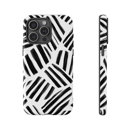 Sleek Noir Striped Phone Case for iPhone, google Pixel & Samsung