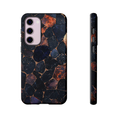 Dark Midnight Terrazzo Phone Case for iPhone, Google Pixel, Samsung