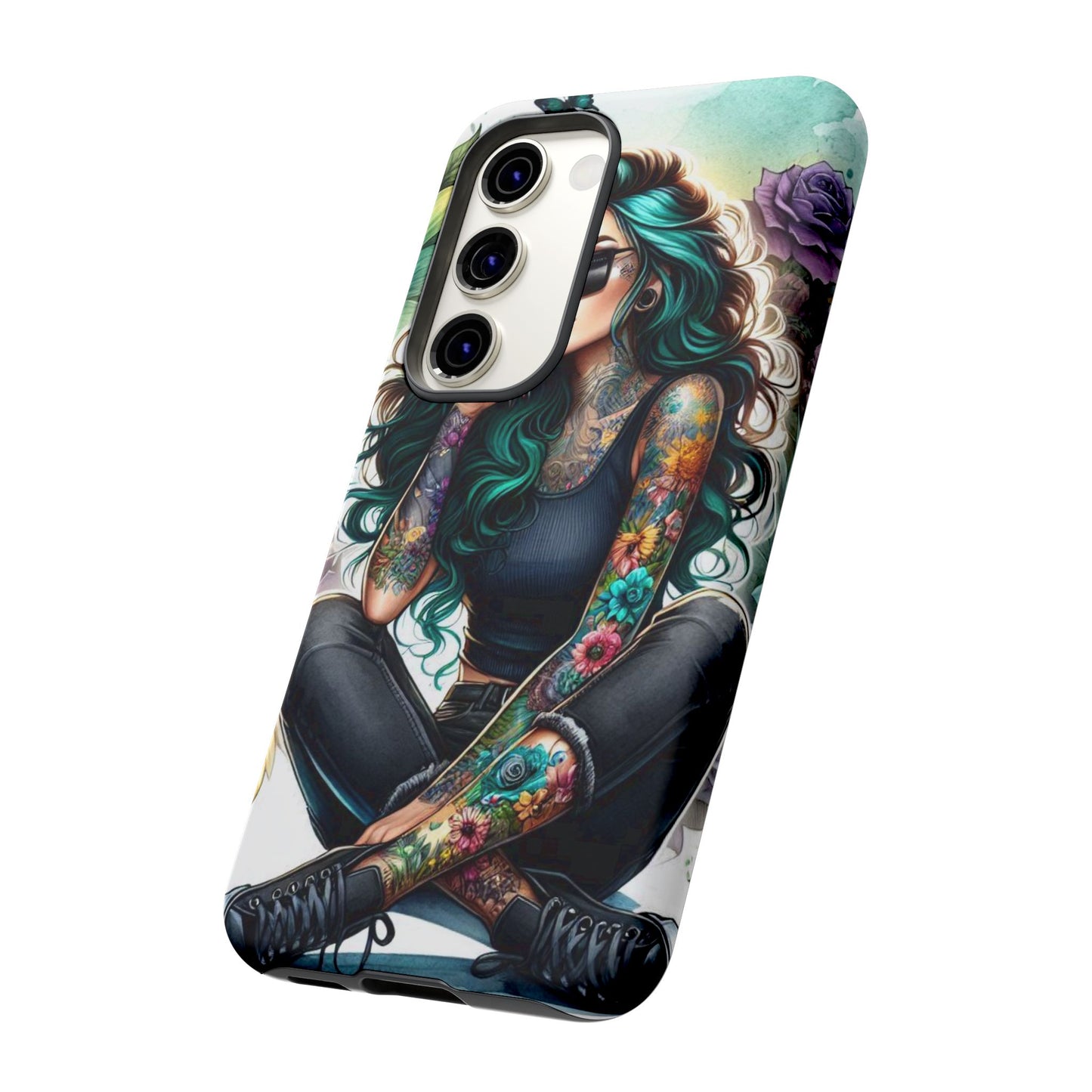 Urban Wildflower – Edgy Tattooed Beauty Mobile Cover