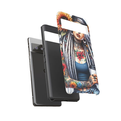 Sunflower Queen – Boho Rebel Tattoo Mobile Cover