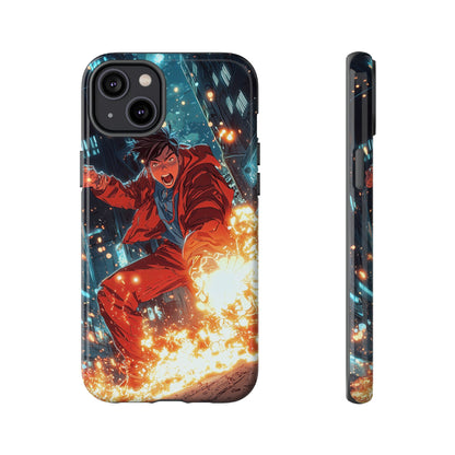 Urban Firestarter | Neon Blaze Hero Phone Case for iPhone, Samsung & Pixel