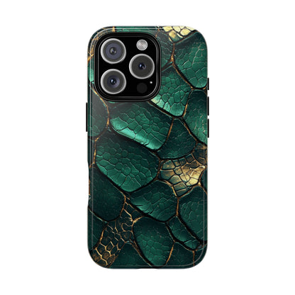 Emerald Serpent Snakeskin Phone Case for iPhone, Samsung & Google Pixel