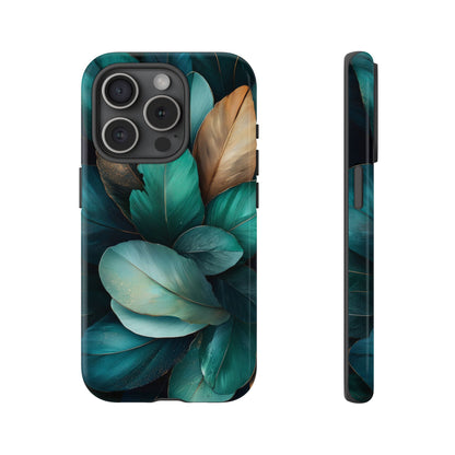 Iridescent Peacock Feather Luxe Phone Case for iPhone, Samsung & Google Pixel