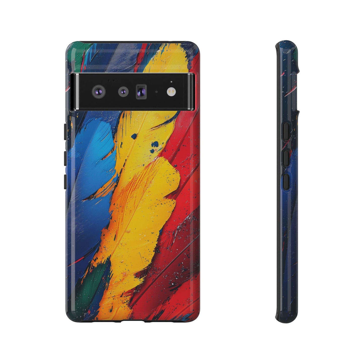 Tropical Macaw Feather Phone Case for iPhone, Samsung & Google Pixel