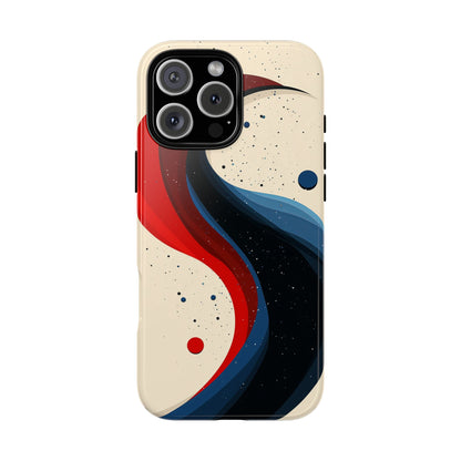Galactic Drift – Cosmic Wave Abstract Phone Case for iPhone, Samsung & Pixel