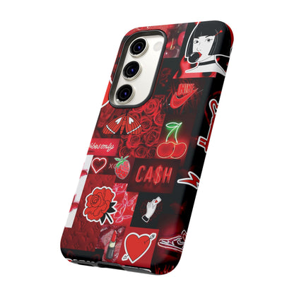 Red Pop Art Neon Vibes Phone Case