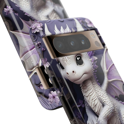 Charming Young Dragon on a Branch Phone Case Design