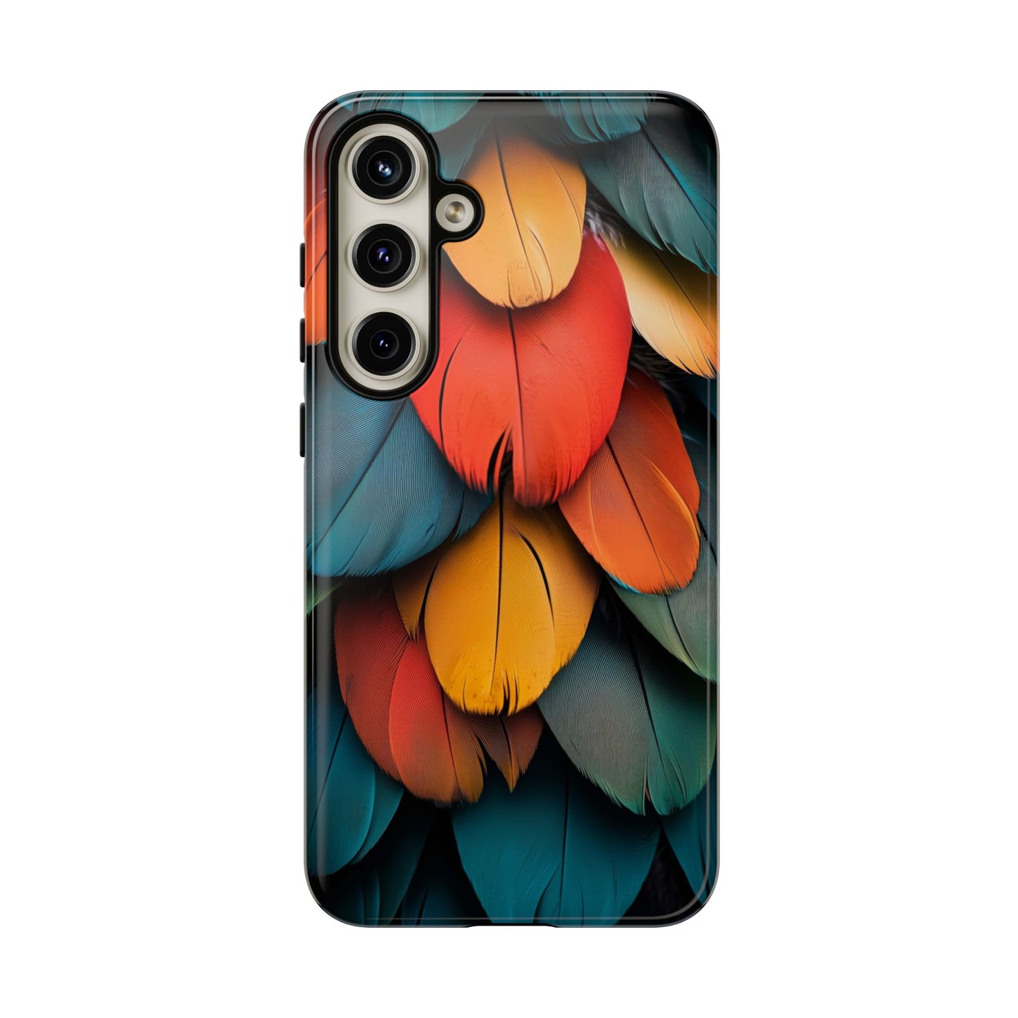 Exotic Macaw Feather Phone Case for iPhone, Samsung & Google Pixel