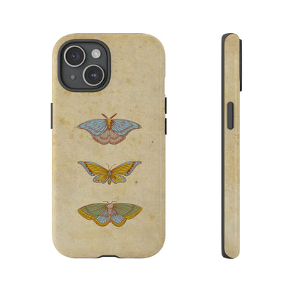 Minimal Vintage Butterfly Phone Case – Aesthetic Beige Background for iPhone, Samsung & Pixel