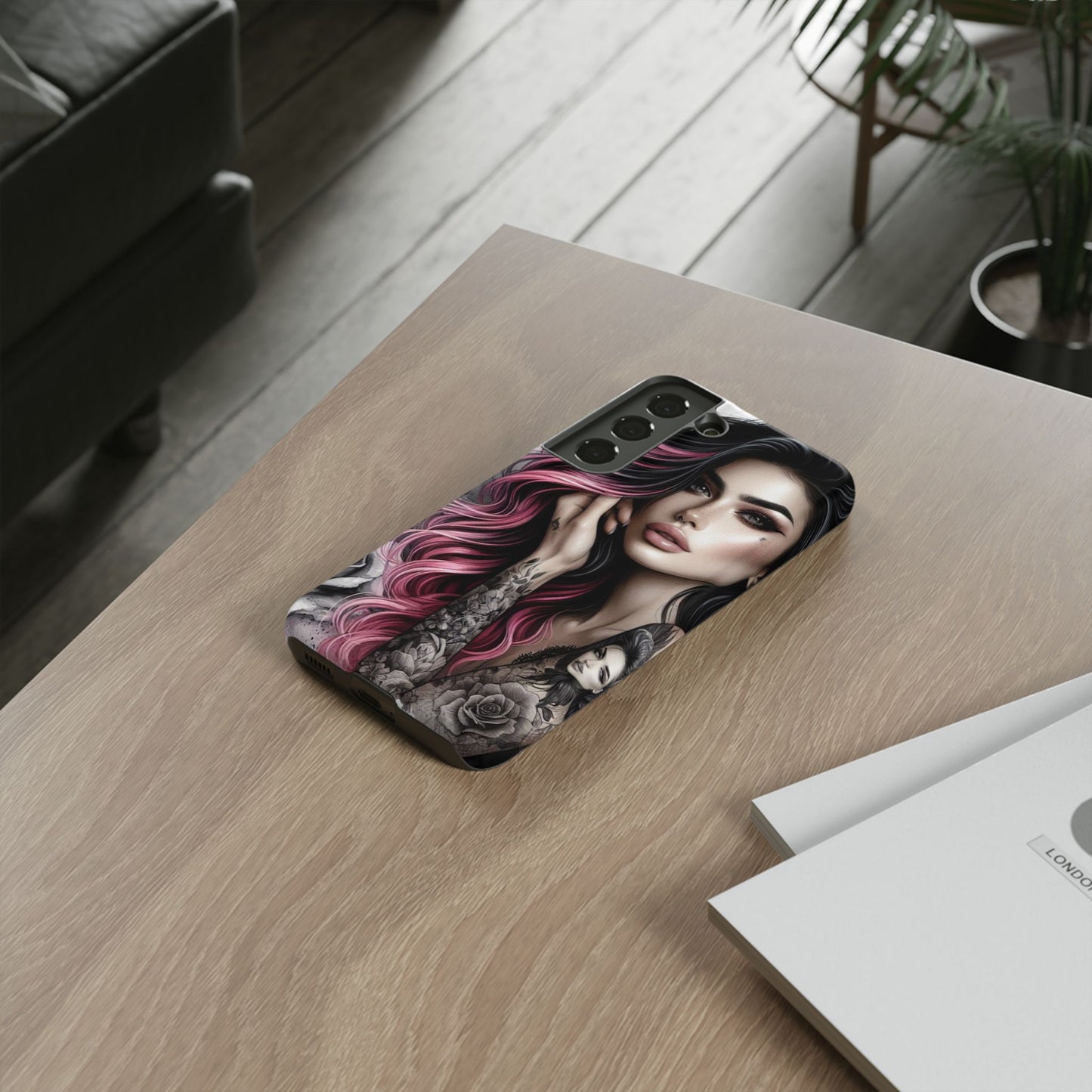 Tattooed Elegance – Gothic Art Mobile Cover