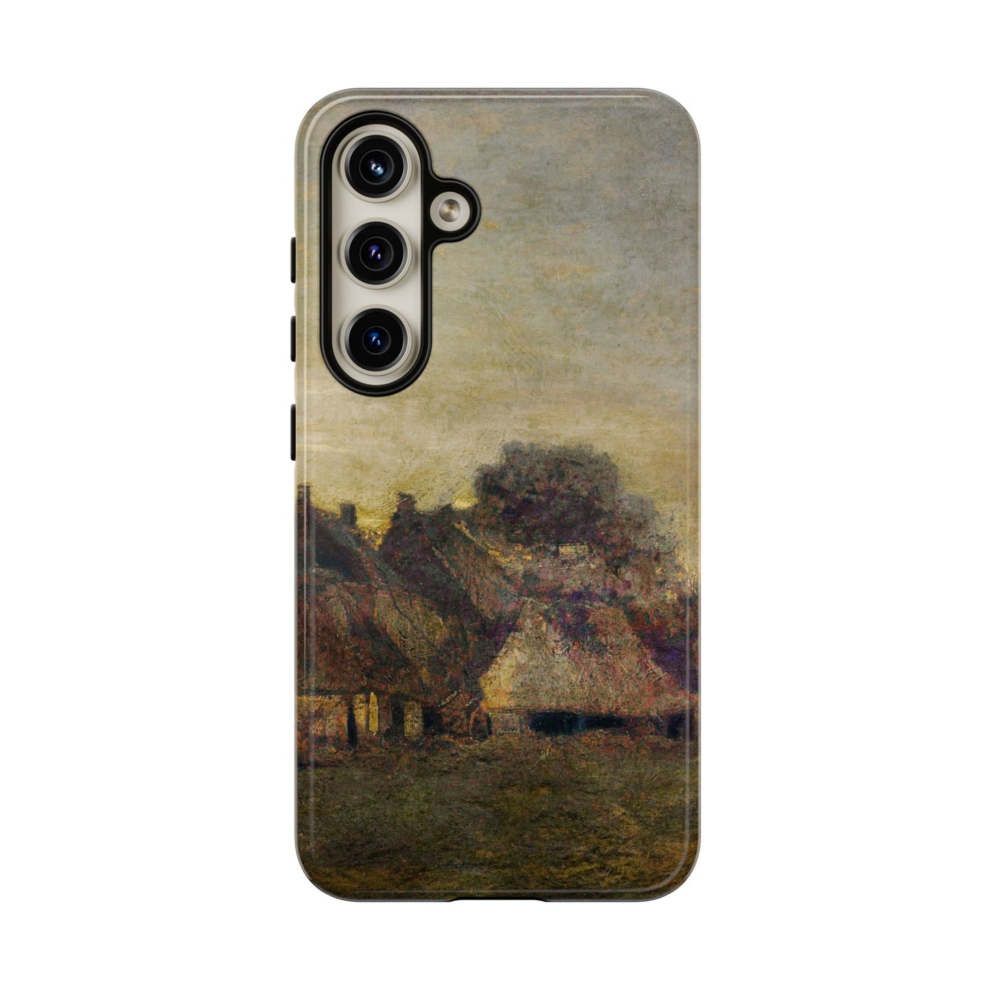 Van Gogh Village Painting Phone Case - iPhone, Samsung, Pixel - Artistic Starry Night Cover, Gift for Art Lovers