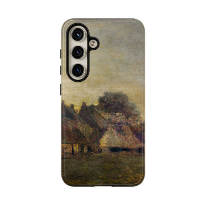 Van Gogh Village Painting Phone Case - iPhone, Samsung, Pixel - Artistic Starry Night Cover, Gift for Art Lovers