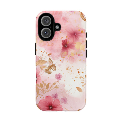 Blush Elegance Floral Mobile Case