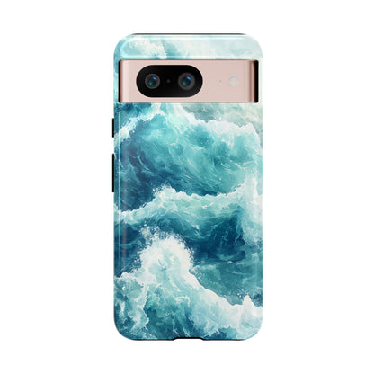 Seafoam Serenity Watercolor Phone Case for iPhone, google Pixel & Samsung