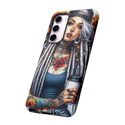 Sunflower Queen – Boho Rebel Tattoo Mobile Cover