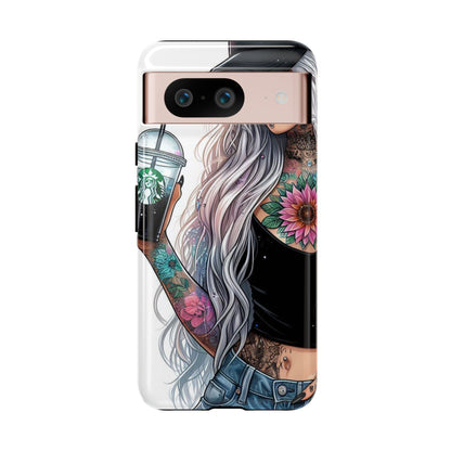 Tattooed Coffee Queen – Edgy Urban Aesthetic Mobile Cover