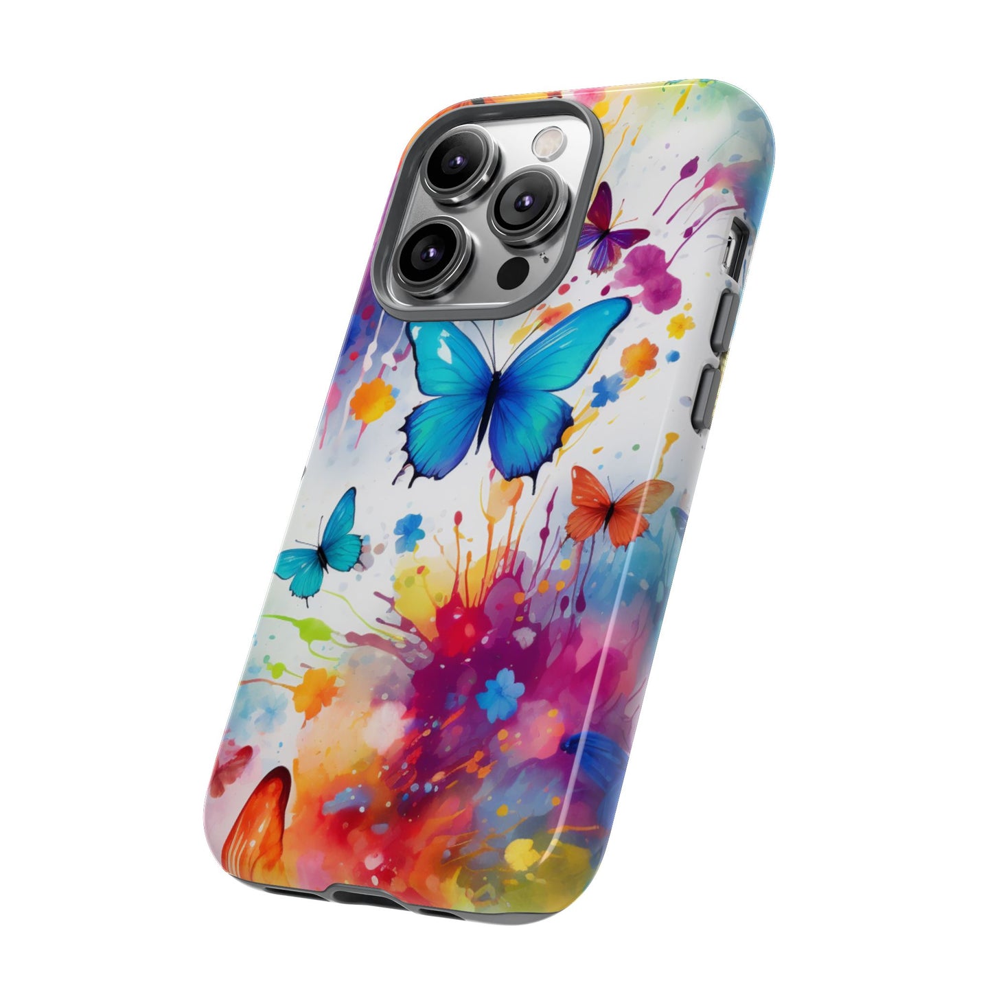 Vibrant Watercolor Butterfly Mobile Case