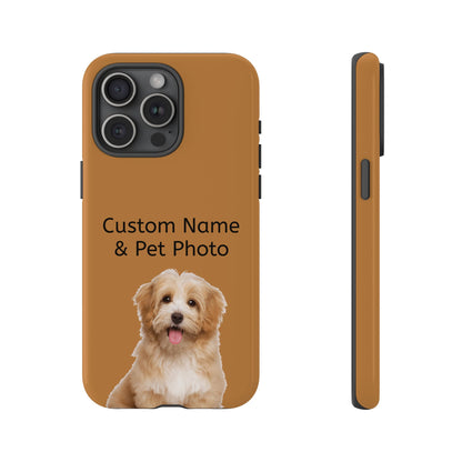 Personalized Custom Pet Phone Case – Add Your Name, Pet Photo or Any Text– Unique Gift for iPhone, Samsung  & Google Pixel – Protective & Stylish Cover"