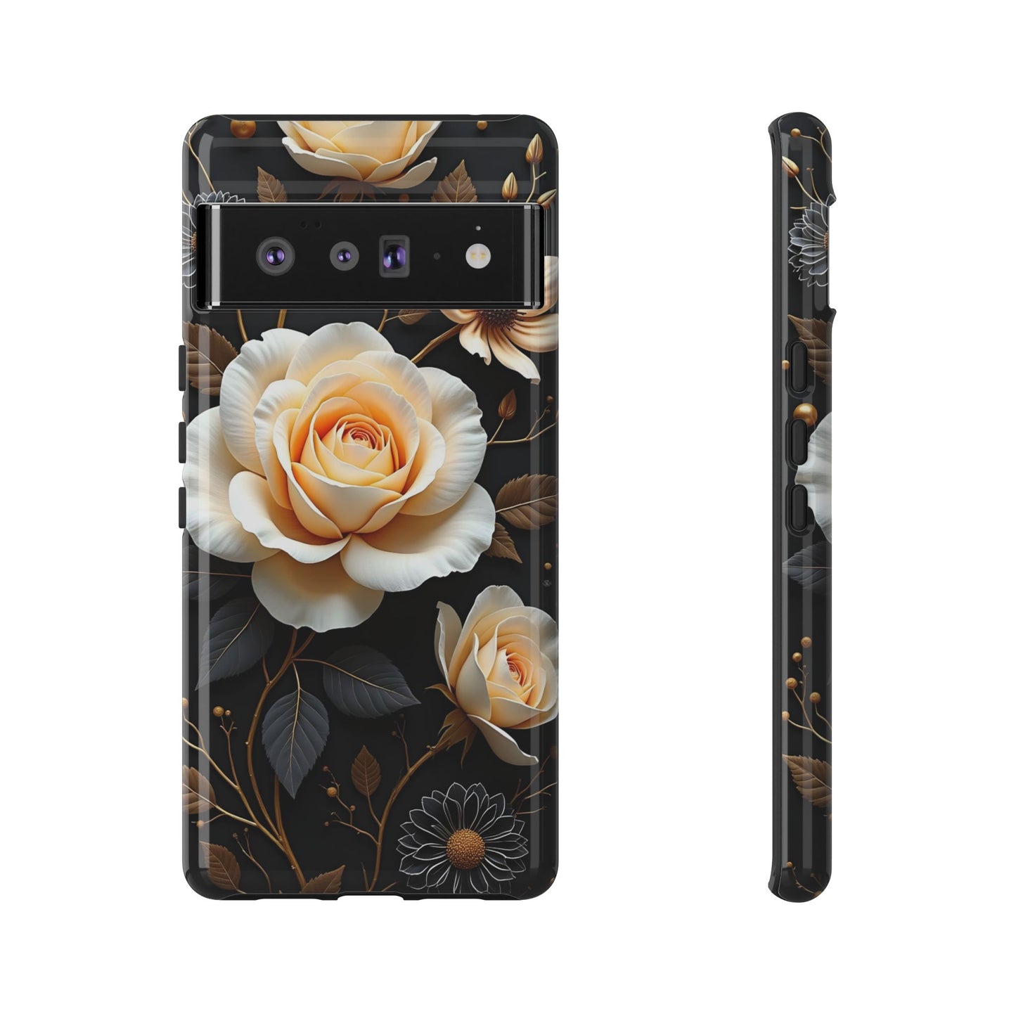 Elegant 3D Floral Design, Botanical Phone Case design for Iphone.