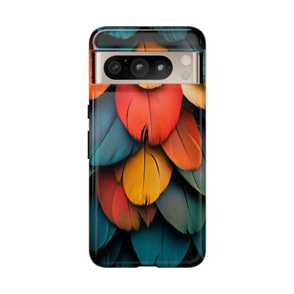 Exotic Macaw Feather Phone Case for iPhone, Samsung & Google Pixel