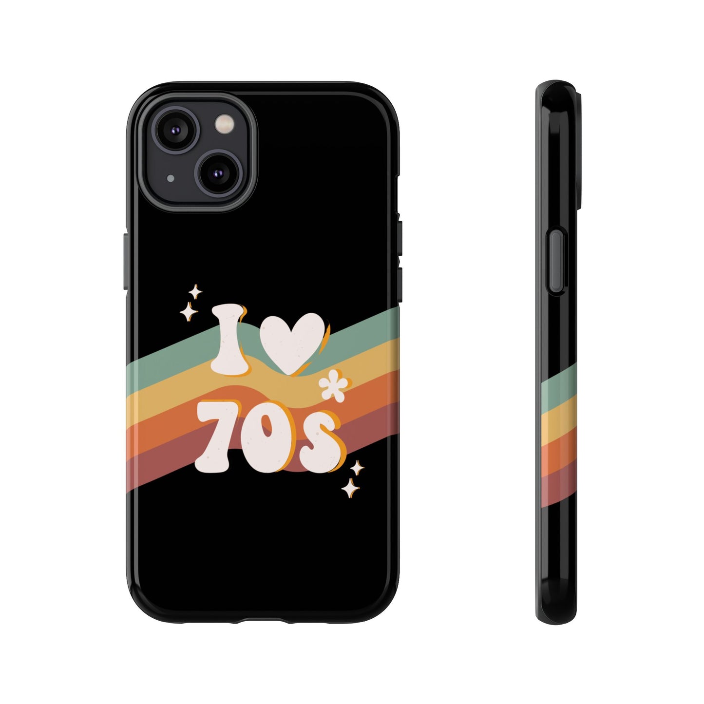 Retro "I Love 70s" Phone Case – Vintage Groovy Design for iPhone, Samsung & Google Pixel
