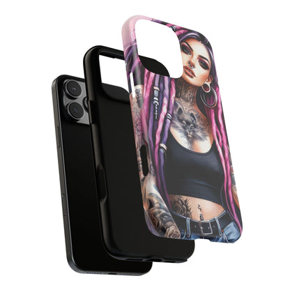 Tattooed Rebel – Gothic Cat Spirit Mobile Cover