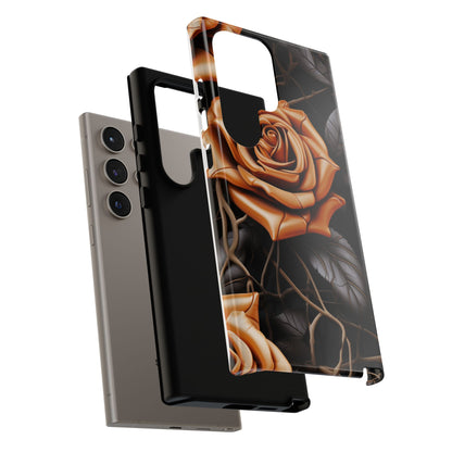 Midnight Gold Rose Mobile Case