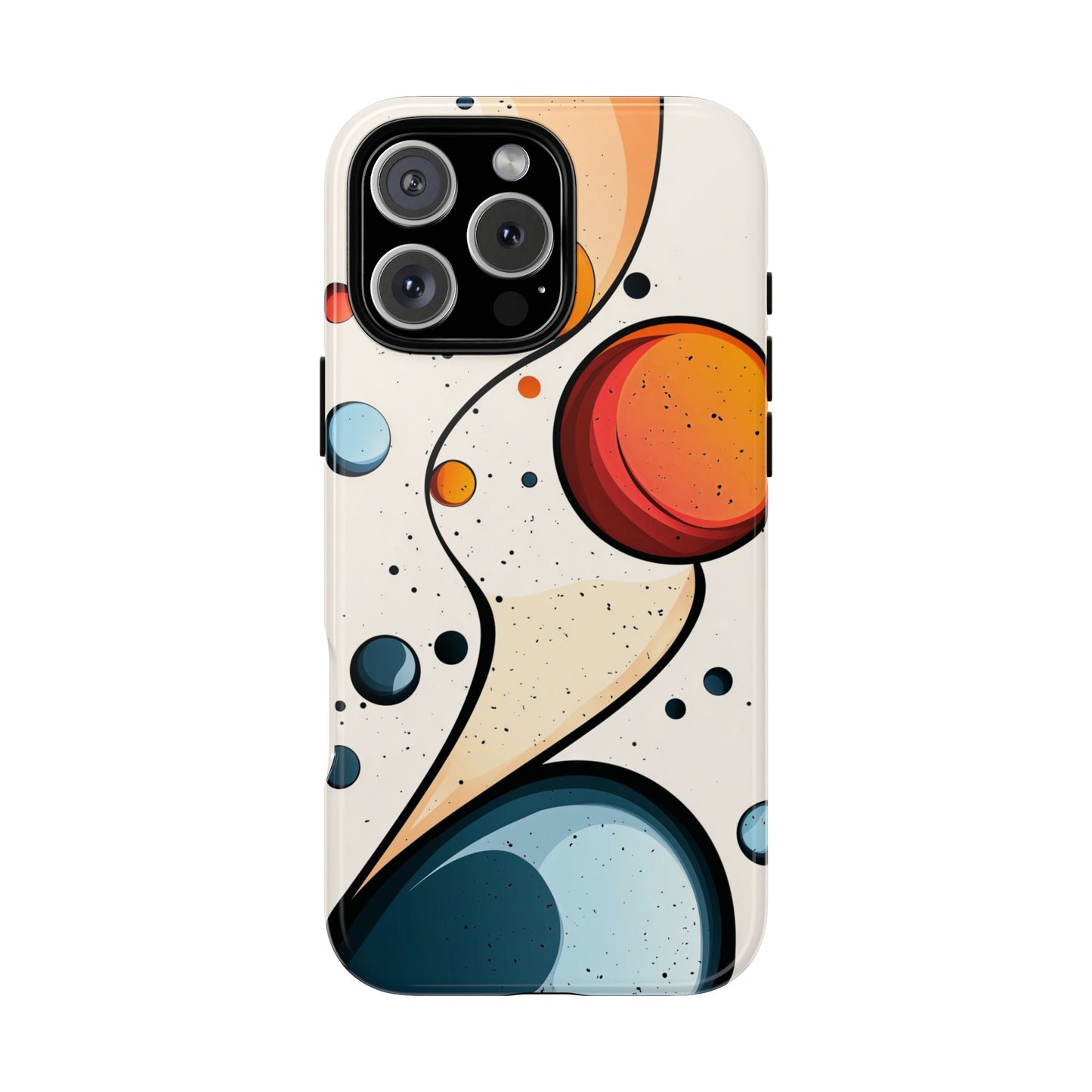 Solar Drift – Abstract Orbital Phone Case for iPhone, Samsung & Pixel